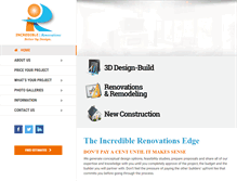 Tablet Screenshot of incrediblerenovations.com